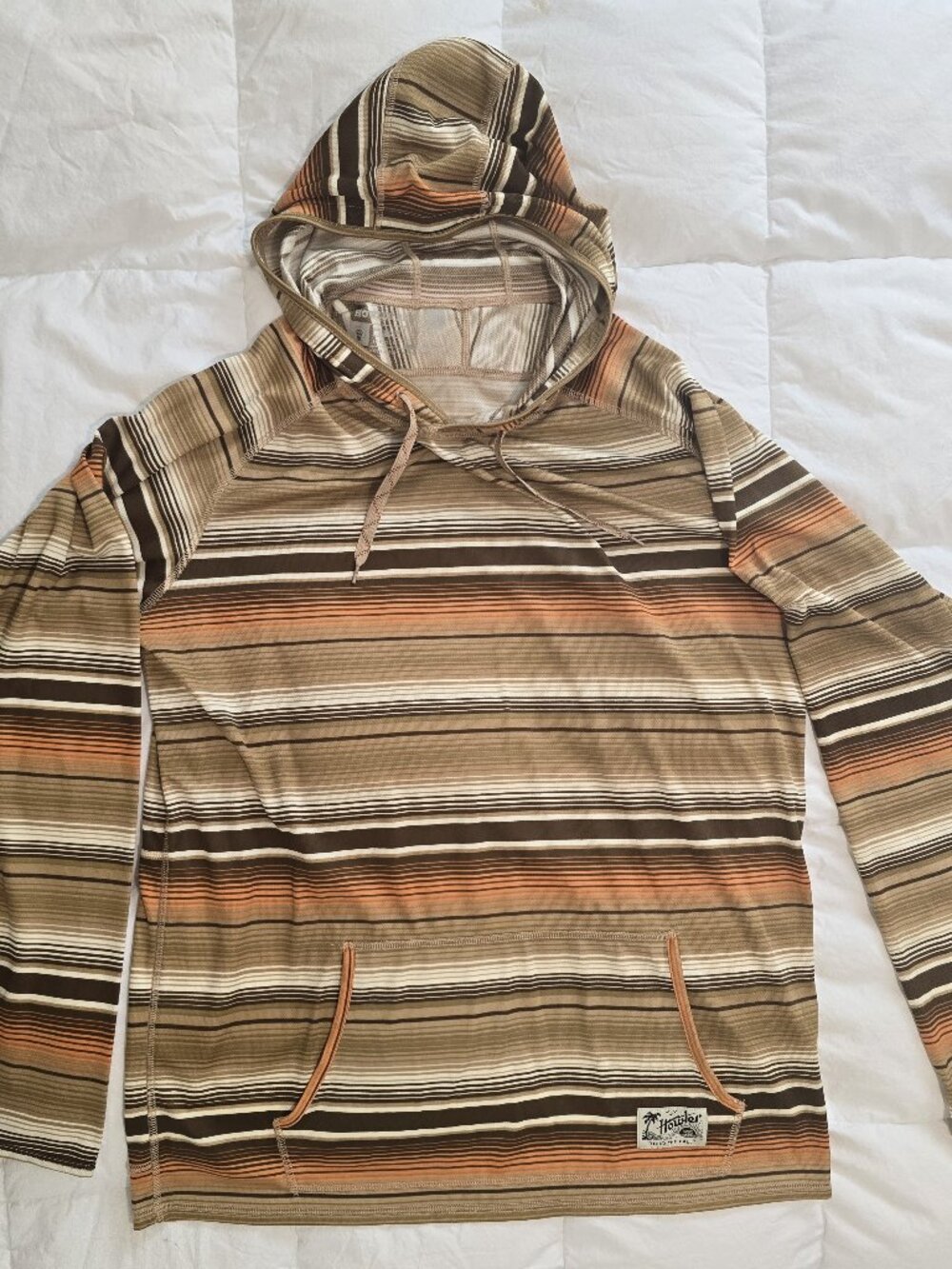 Howler Bros Loggerhead Hoodie - Brown Stripes (XL)